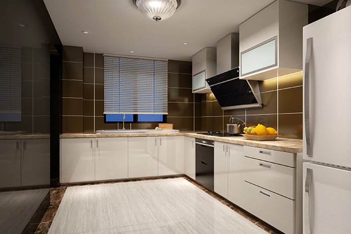 廚房瓷磚裝修效果圖